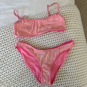 Pink Floral Triangl Bikini